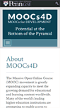 Mobile Screenshot of moocs4d.org