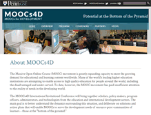 Tablet Screenshot of moocs4d.org